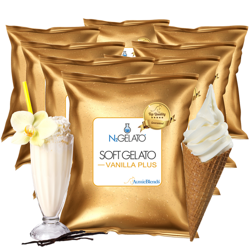 Soft Serve Vanilla Mix Plus - Soft Gelato Mix Vanilla Plus - AussieBlends