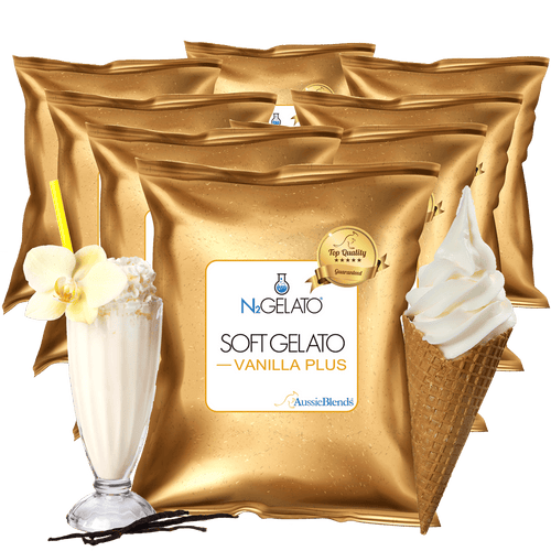 AussieBlends physical Soft Serve Vanilla Mix Plus - AussieBlends