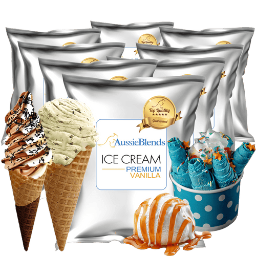 AussieBlends physical Soft Serve Ice Cream Mix Premium Vanilla - AussieBlends