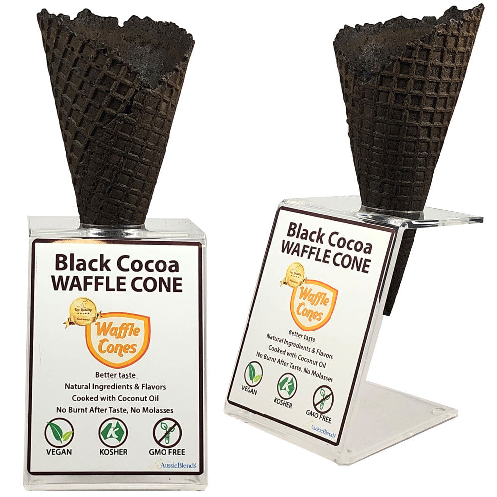 The best way to display and promote your ice cream cones at your store. Beautiful clear acrylic. Label included