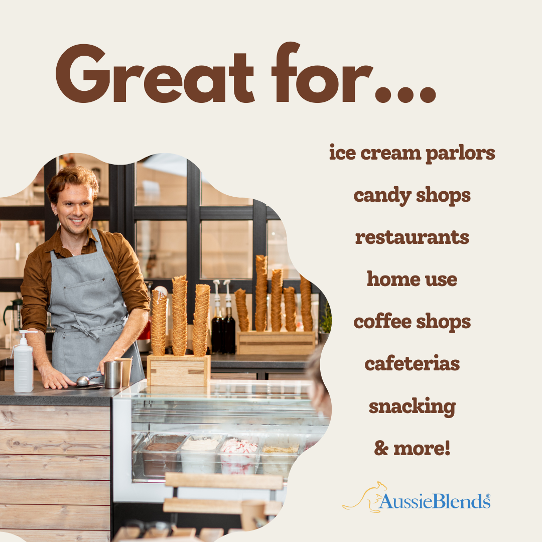 Waffle Ice Cream Cone Chocolate Vanilla B size, Vegan