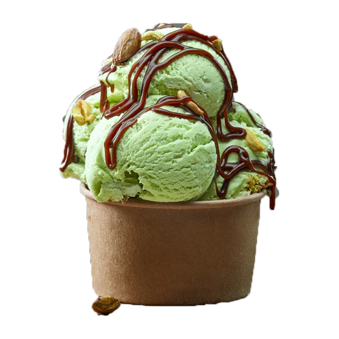 Premium AussieBlends pistachio ice cream made with high-quality Australian and New Zealand dairy mix