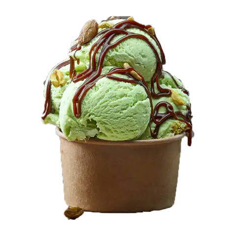 Premium AussieBlends pistachio ice cream made with high-quality Australian and New Zealand dairy mix