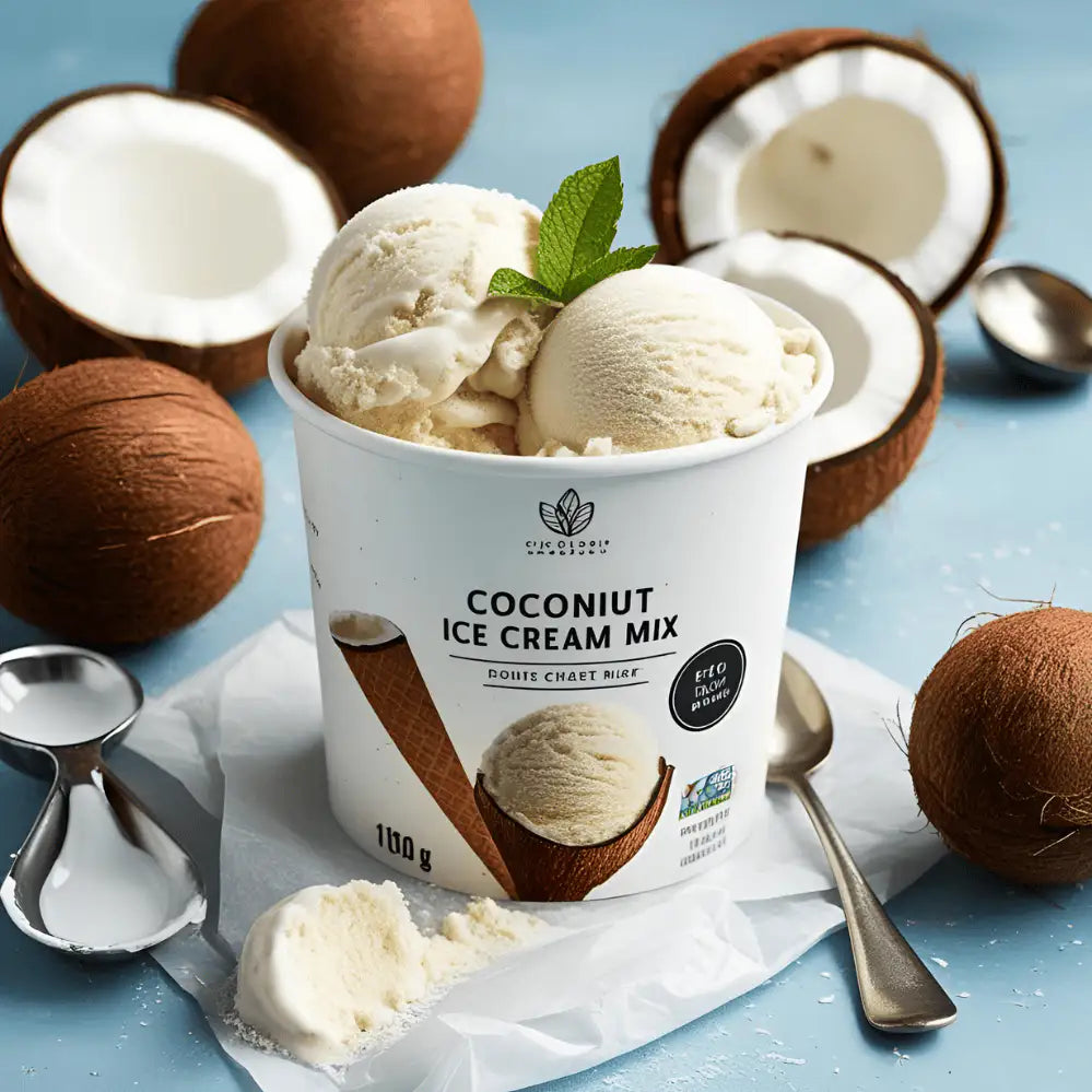 AussieBlends physical Ice Cream Mix Coconut Vegan - AussieBlends