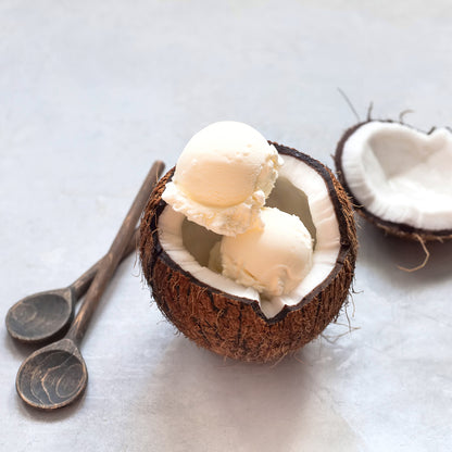 Ice Cream Mix Coconut Vegan: For Soft Serve, Rolled Ice Cream, Gelato and liquid Nitrogen - By AussieBlends