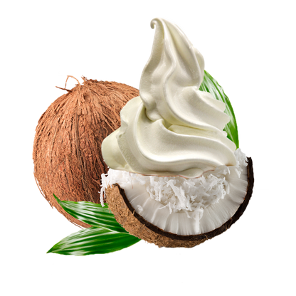 Ice Cream Mix Coconut Vegan: For Soft Serve, Rolled Ice Cream, Gelato and liquid Nitrogen - By AussieBlends