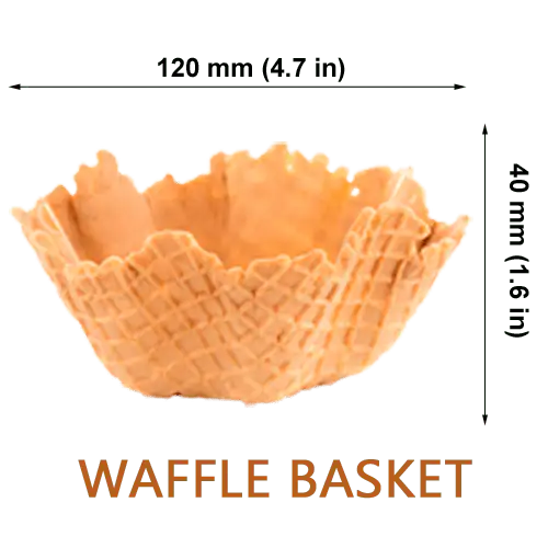 AussieBlends physical Waffle Vegan Ice Cream Basket - AussieBlends