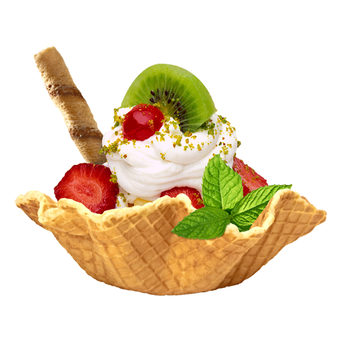 Waffle Vegan Ice Cream Basket - AussieBlends