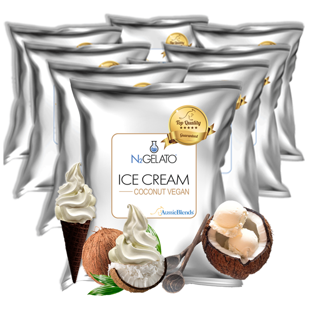 Coconut Vegan Ice Cream Mix | Soft Serve | Gelato | Dairy-Free Coconut Vegan Ice Cream Mix | Soft Serve | Gelato | Dairy-Free