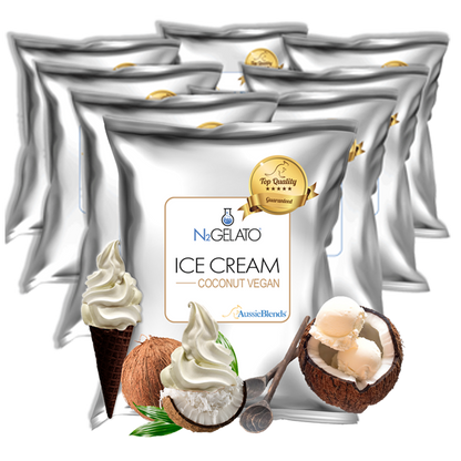 Indulge in the tropical paradise of coconuts with each spoonful. Our vegan ice cream mix captures the authentic taste of fresh coconuts, creating an unmatched creaminess that will whisk you away to an island getaway.