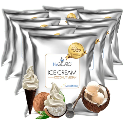 AussieBlends physical Ice Cream Mix Coconut Vegan - AussieBlends