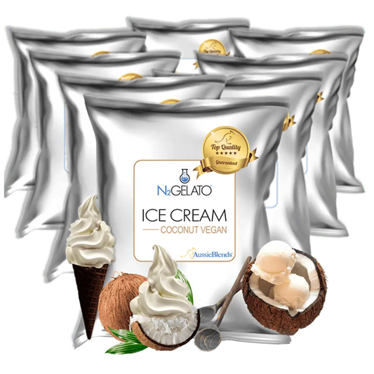 AussieBlends physical Ice Cream Mix Coconut Vegan - AussieBlends