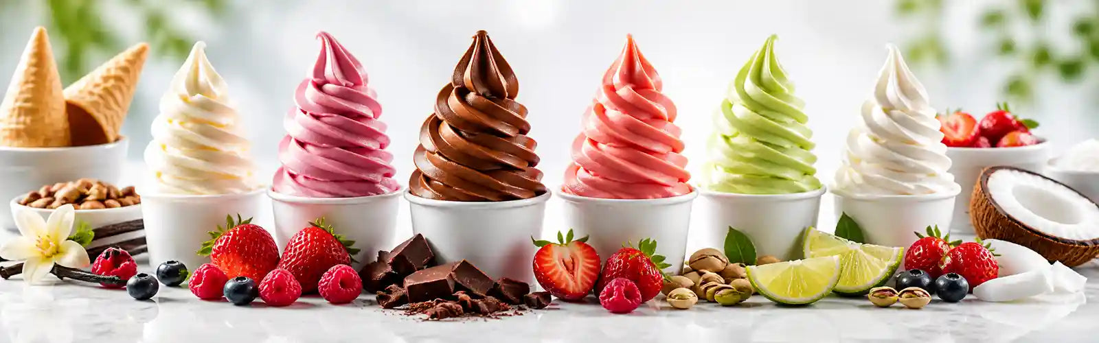 Frozen Yogurt made using aussieblends concentrated flavorings