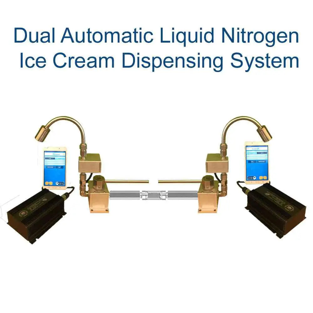 AussieBlends physical LN2 - ALNDS Dual Automatic Liquid Nitrogen Ice Cream Dispensing System - AussieBlends