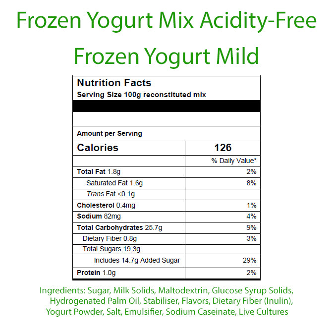 Frozen Yogurt Mix