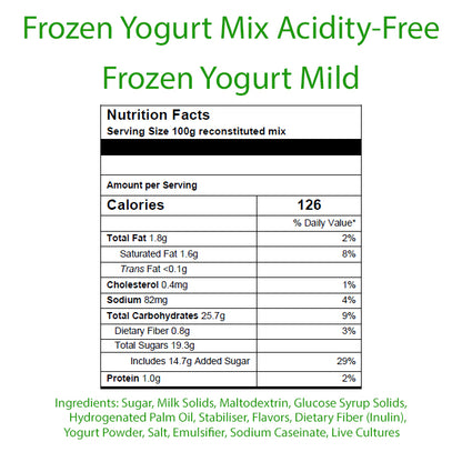Frozen Yogurt Mix