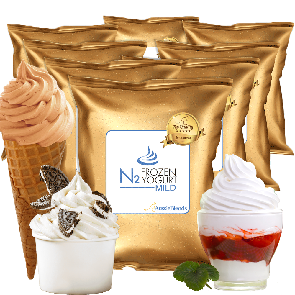 AussieBlends® Ice Cream Mix product portfolio is divided in Dairy Ice Cream Mixes (Premium Ice Cream Mix, Premium Vanilla Ice Cream Mix