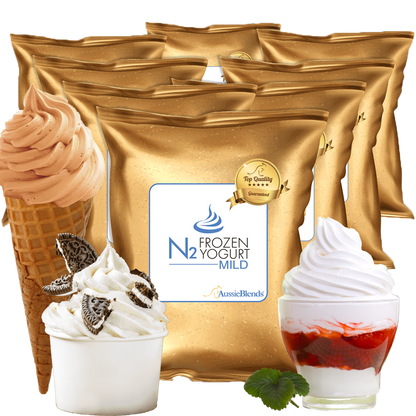 AussieBlends® Ice Cream Mix product portfolio is divided in Dairy Ice Cream Mixes (Premium Ice Cream Mix, Premium Vanilla Ice Cream Mix