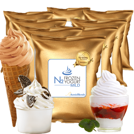 AussieBlends® Ice Cream Mix product portfolio is divided in Dairy Ice Cream Mixes (Premium Ice Cream Mix, Premium Vanilla Ice Cream Mix