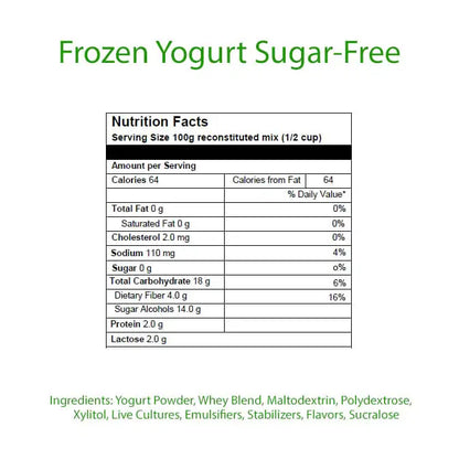 AussieBlends physical Frozen Yogurt Mix - Sugar-Free