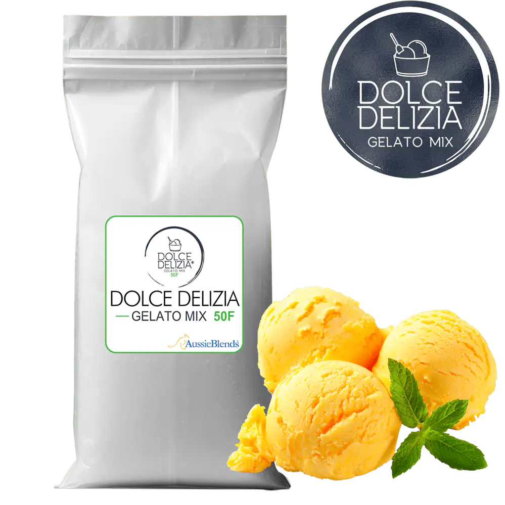 AussieBlends physical Gelato Mix Dolce Delizia 50F - Fruta, Vegetarian