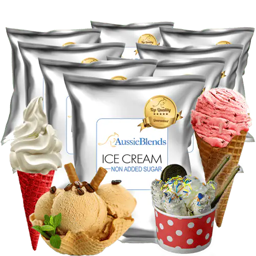 AussieBlends physical Ice Cream Mix Non Added Sugar - AussieBlends