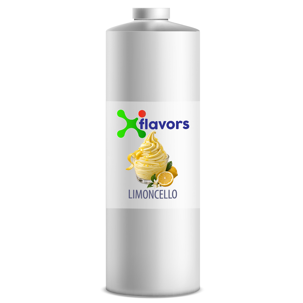 plastic bottle of limoncello concentrated flavoring