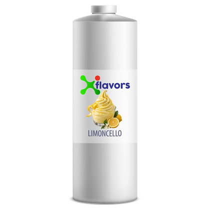 plastic bottle of limoncello concentrated flavoring