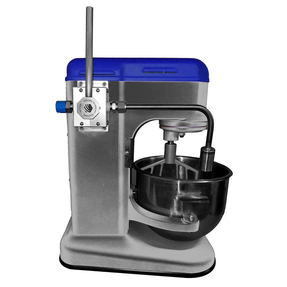 The rapid freezing creates very tiny ice crystals, resulting in a smoother and creamier texture compared to traditional ice cream that is churned in an ice cream maker.