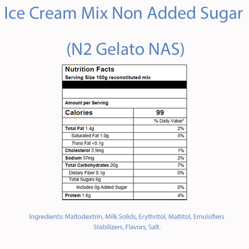 Ice Cream Mix Non Added Sugar - AussieBlends