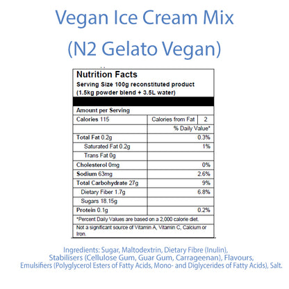 Vegan Soft Serve Mix: For Ice Cream, Rolled Ice Cream, Gelato and liquid Nitrogen - By AussieBlends