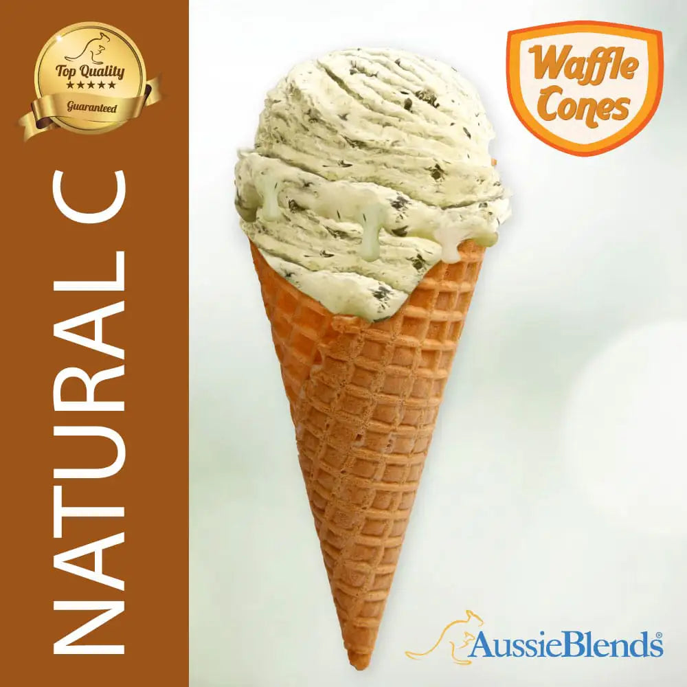 AussieBlends physical Waffle Vegan Ice Cream Cone Samples - AussieBlends