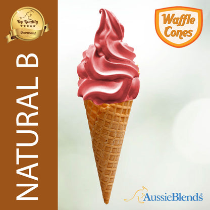 Bid farewell to ordinary cones and experience the extraordinary. AussieBlends® Waffle Ice Cream Cones boast an unparalleled taste profile