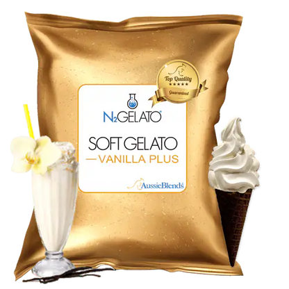 AussieBlends physical Soft Serve Vanilla Mix Plus - AussieBlends