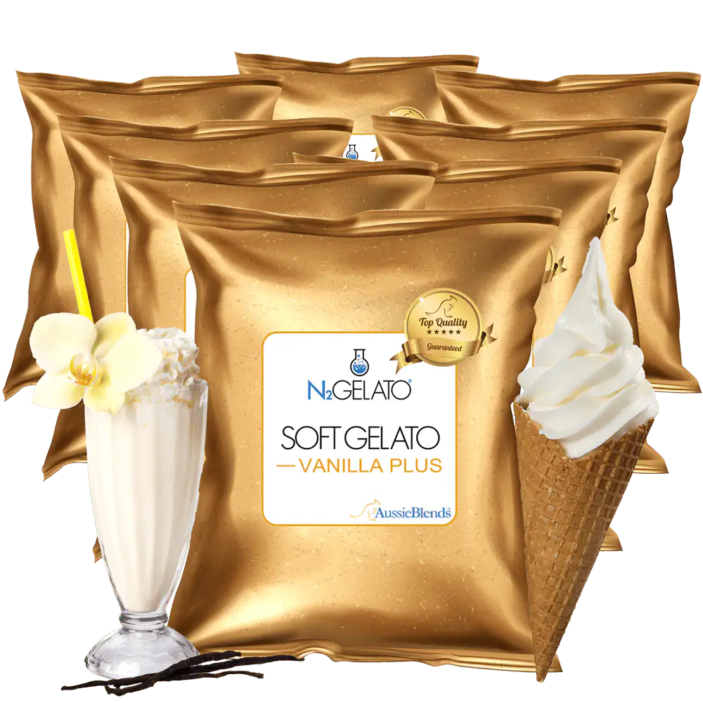 AussieBlends physical Soft Serve Vanilla Mix Plus - AussieBlends