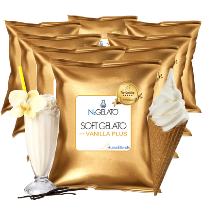 AussieBlends physical Soft Serve Vanilla Mix Plus - AussieBlends