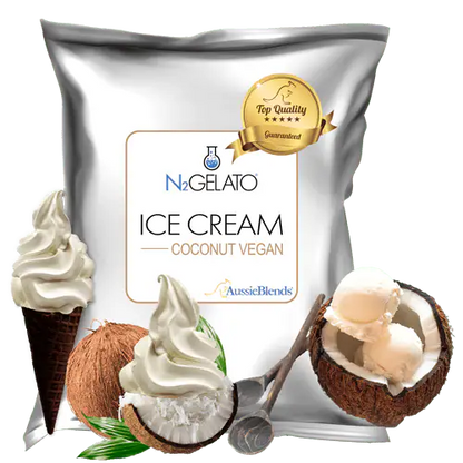 AussieBlends physical Ice Cream Mix Coconut Vegan - AussieBlends