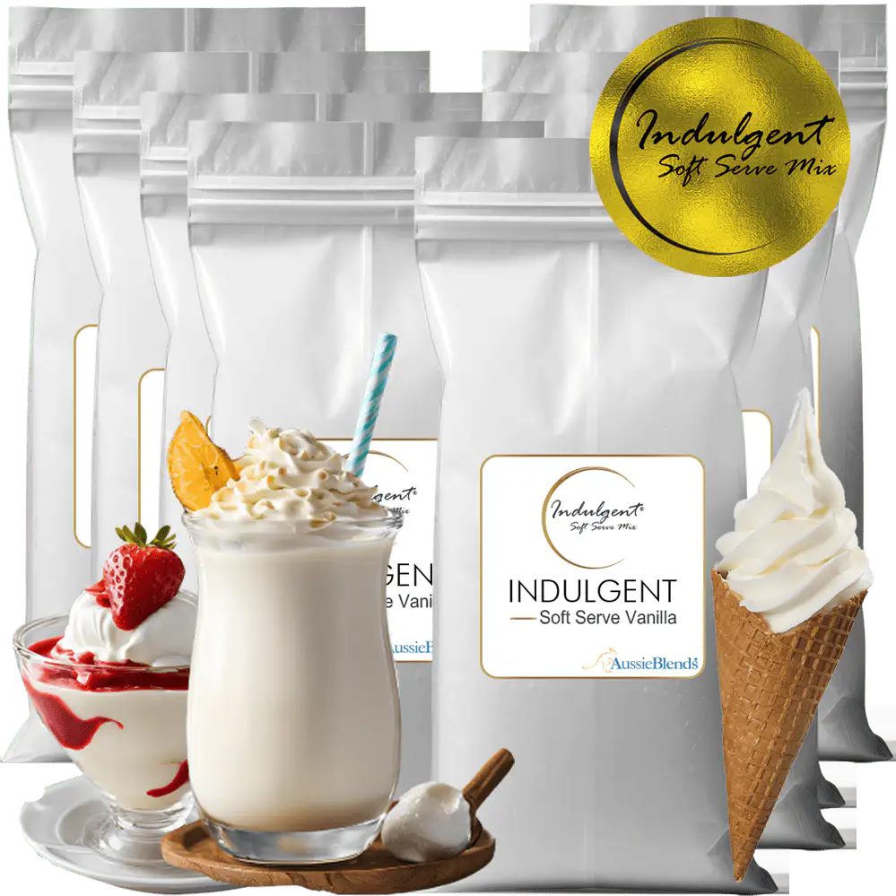 AussieBlends physical Indulgent Soft Serve Vanilla Mix  - AussieBlends