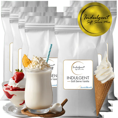 AussieBlends physical Indulgent Soft Serve Vanilla Mix  - AussieBlends