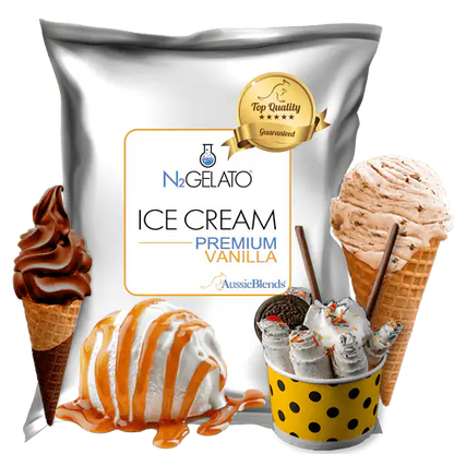 AussieBlends physical Soft Serve Ice Cream Mix Premium Vanilla - AussieBlends