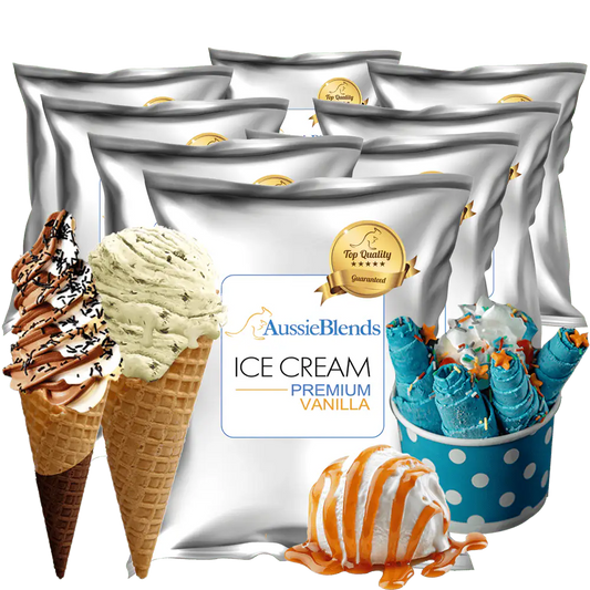 AussieBlends physical Soft Serve Ice Cream Mix Premium Vanilla - AussieBlends
