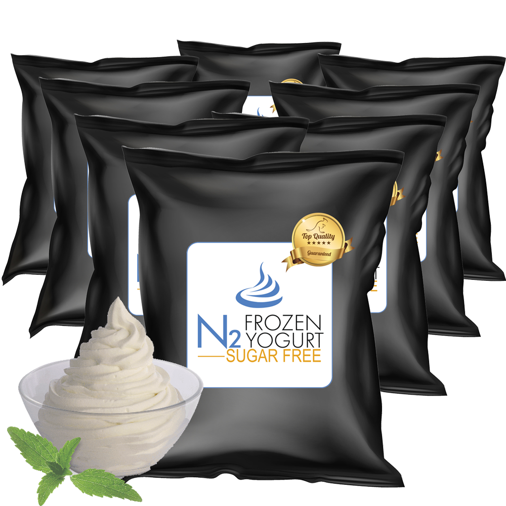 Enjoy a sugar free frozen yogurt Mix
