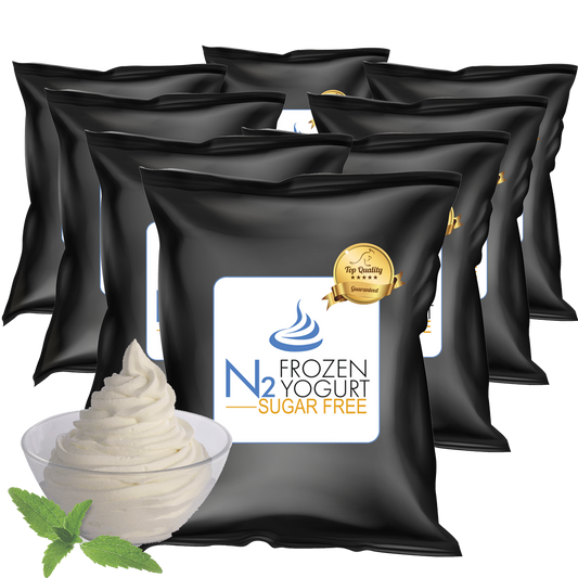Enjoy a sugar free frozen yogurt Mix