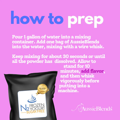 AussieBlends physical Frozen Yogurt Mix - Sugar-Free
