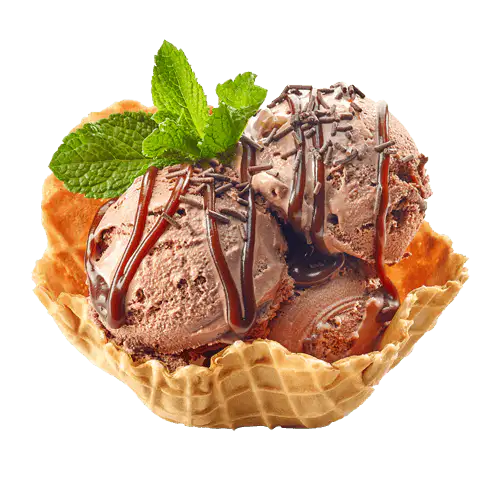 AussieBlends physical Waffle Vegan Ice Cream Basket - AussieBlends