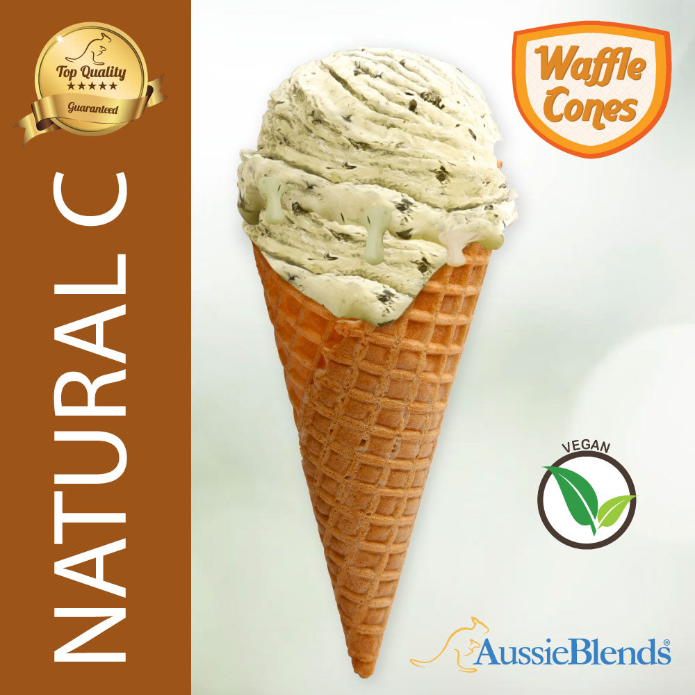 Natural Waffle Ice Cream Cones
​Timeless Delight