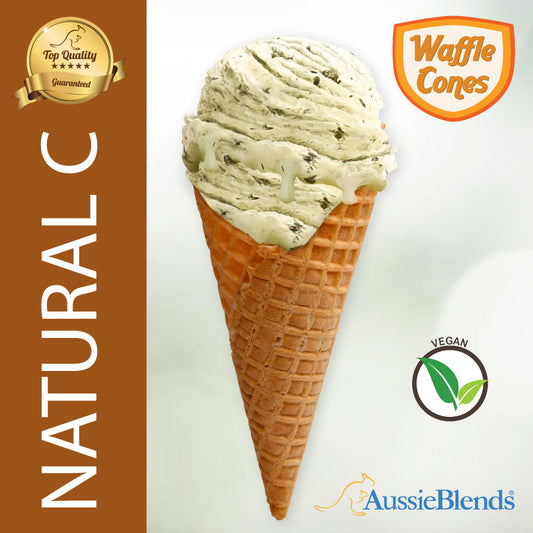 Natural Waffle Ice Cream Cones
​Timeless Delight