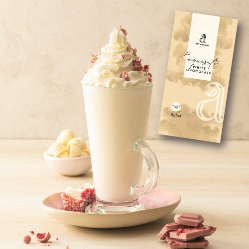 Prepare delicious milkshakes or frapped with White Chocolate Mix
