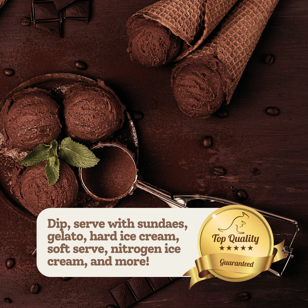 Waffle Ice Cream Cone Belgian Chocolate B size, Vegan