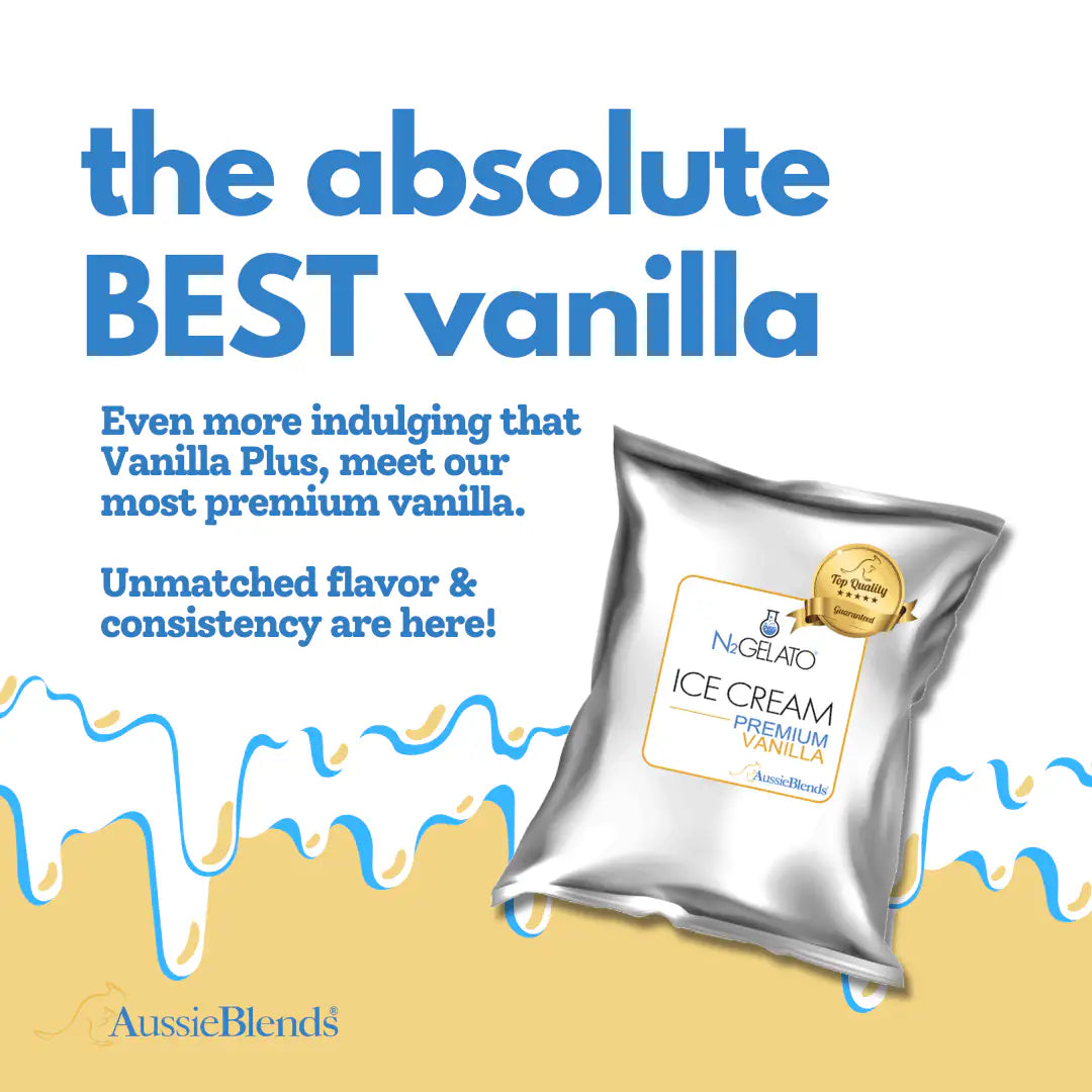AussieBlends physical Soft Serve Ice Cream Mix Premium Vanilla - AussieBlends